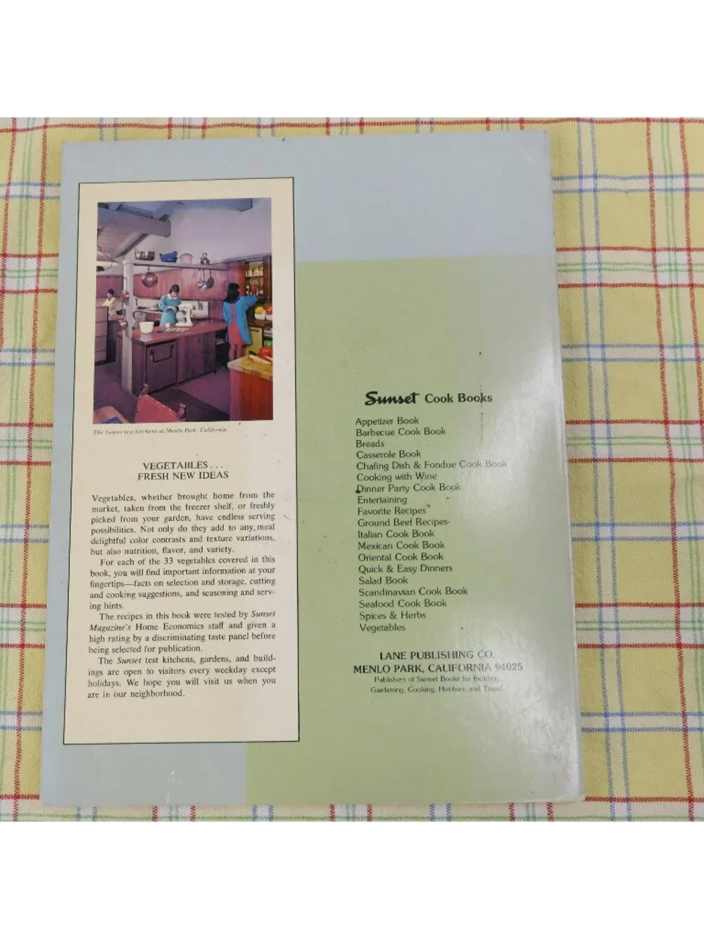 Ideas for Cooking Vegetables 1975 Cook Book Step-by-Step Techniques Paperback